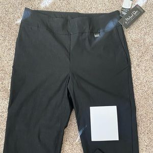 NWT MICHAEL TYLER SZ12 Pull On Black Pants
